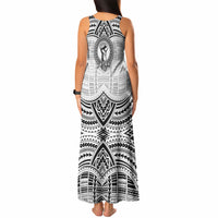 Aiga Samoa Raised Fist Tank Maxi Dress Polynesian Tribal Tattoo Art Family Pride