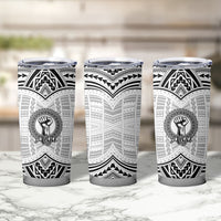 Aiga Samoa Raised Fist Tumbler Cup Polynesian Tribal Tattoo Art Family Pride