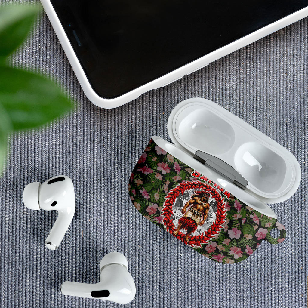 Samoa Aiga Polynesian AirPods Case Tropical Floral Hibiscus Pattern Island Heritage