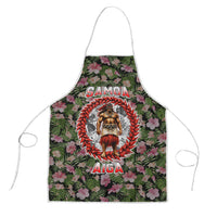 Samoa Aiga Polynesian Apron Tropical Floral Hibiscus Pattern Island Heritage