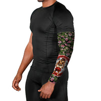 Samoa Aiga Polynesian Arm Sleeves Tropical Floral Hibiscus Pattern Island Heritage