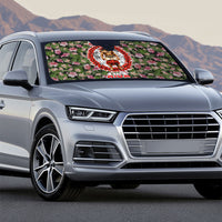 Samoa Aiga Polynesian Auto Sun Shade Tropical Floral Hibiscus Pattern Island Heritage
