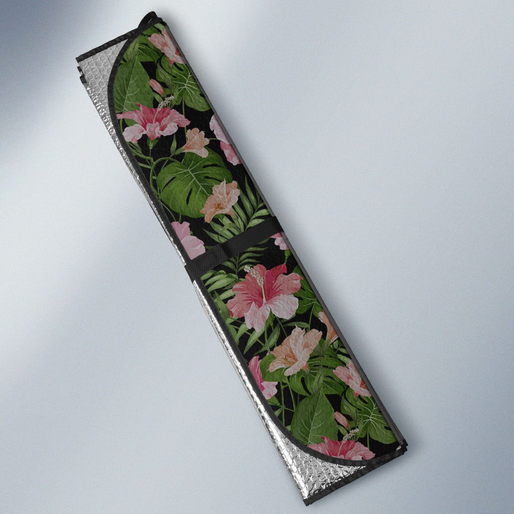 Samoa Aiga Polynesian Auto Sun Shade Tropical Floral Hibiscus Pattern Island Heritage