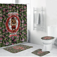 Samoa Aiga Polynesian Bathroom Set Tropical Floral Hibiscus Pattern Island Heritage