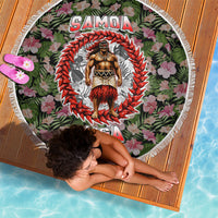 Samoa Aiga Polynesian Beach Blanket Tropical Floral Hibiscus Pattern Island Heritage