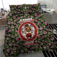 Samoa Aiga Polynesian Bedding Set Tropical Floral Hibiscus Pattern Island Heritage