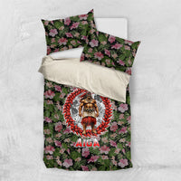 Samoa Aiga Polynesian Bedding Set Tropical Floral Hibiscus Pattern Island Heritage