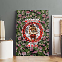 Samoa Aiga Polynesian Canvas Wall Art Tropical Floral Hibiscus Pattern Island Heritage
