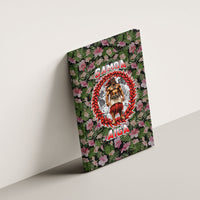 Samoa Aiga Polynesian Canvas Wall Art Tropical Floral Hibiscus Pattern Island Heritage