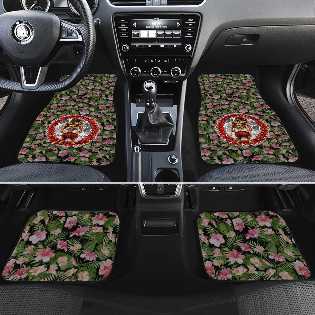 Samoa Aiga Polynesian Car Mats Tropical Floral Hibiscus Pattern Island Heritage