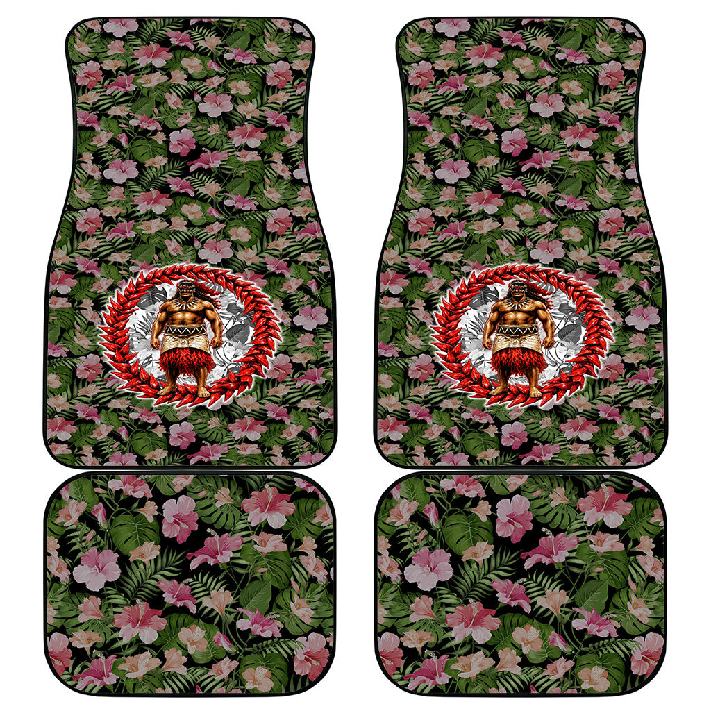 Samoa Aiga Polynesian Car Mats Tropical Floral Hibiscus Pattern Island Heritage