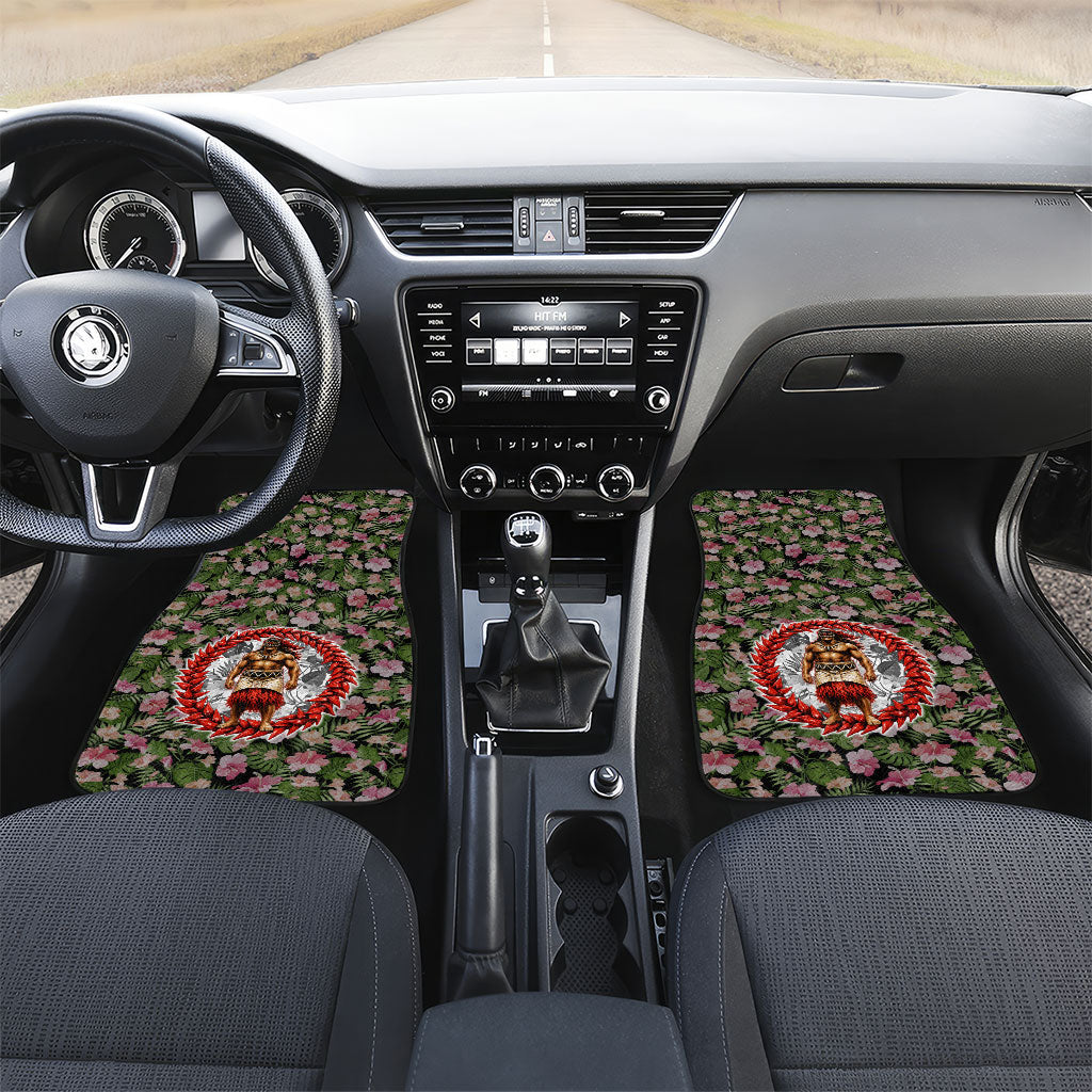 Samoa Aiga Polynesian Car Mats Tropical Floral Hibiscus Pattern Island Heritage