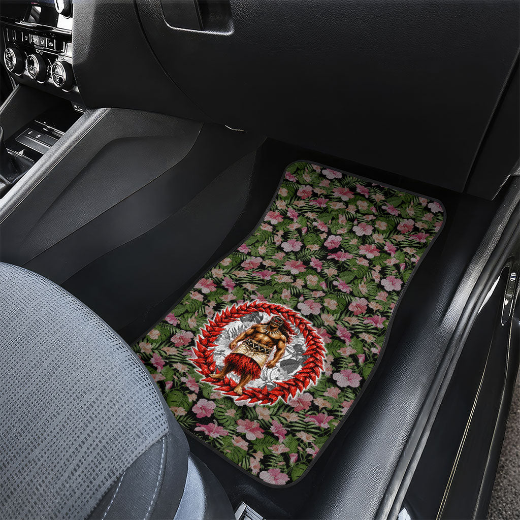 Samoa Aiga Polynesian Car Mats Tropical Floral Hibiscus Pattern Island Heritage