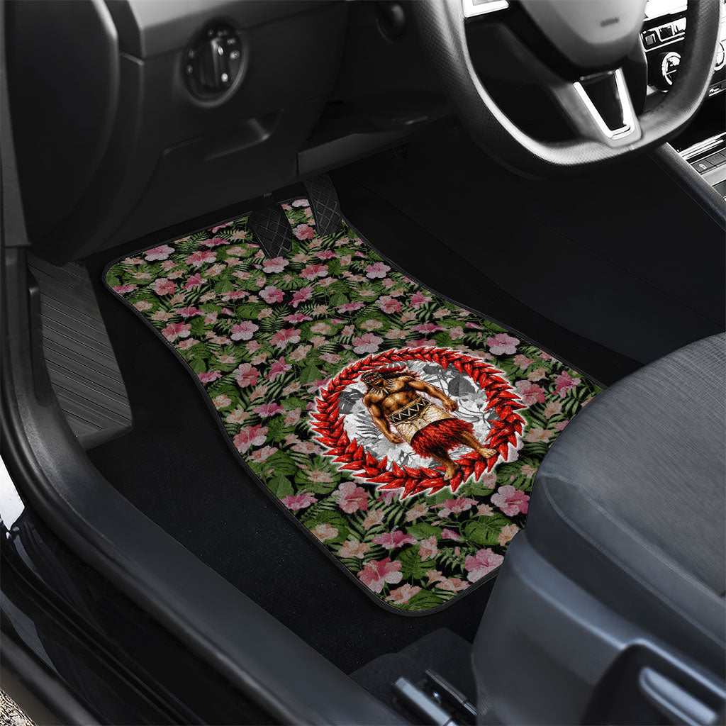 Samoa Aiga Polynesian Car Mats Tropical Floral Hibiscus Pattern Island Heritage