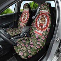 Samoa Aiga Polynesian Car Seat Cover Tropical Floral Hibiscus Pattern Island Heritage
