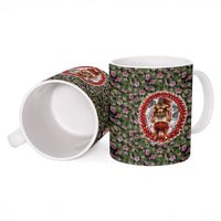 Samoa Aiga Polynesian Ceramic Mug Tropical Floral Hibiscus Pattern Island Heritage