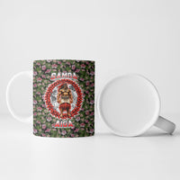 Samoa Aiga Polynesian Ceramic Mug Tropical Floral Hibiscus Pattern Island Heritage