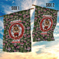 Samoa Aiga Polynesian Garden Flag Tropical Floral Hibiscus Pattern Island Heritage