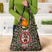 Samoa Aiga Polynesian Grocery Bag Tropical Floral Hibiscus Pattern Island Heritage