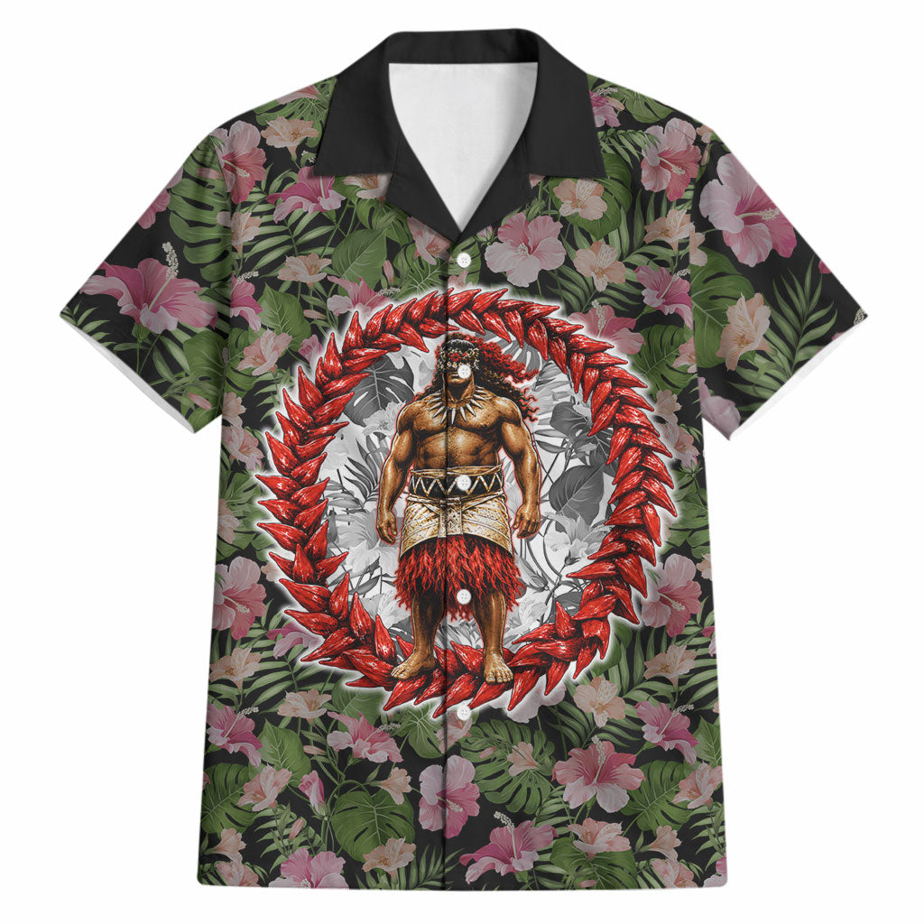 Samoa Aiga Polynesian Hawaiian Shirt Tropical Floral Hibiscus Pattern Island Heritage