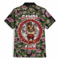 Samoa Aiga Polynesian Hawaiian Shirt Tropical Floral Hibiscus Pattern Island Heritage