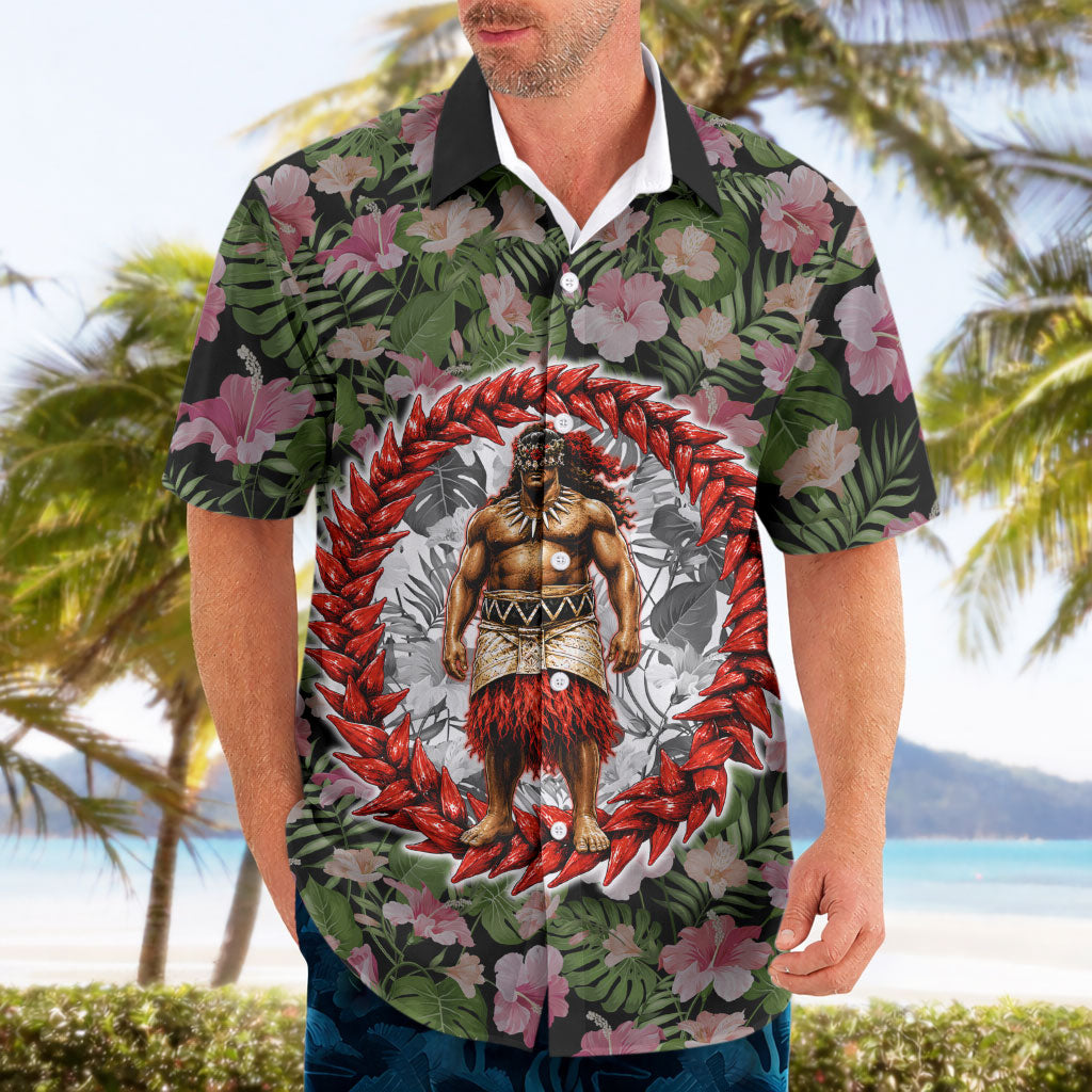 Samoa Aiga Polynesian Hawaiian Shirt Tropical Floral Hibiscus Pattern Island Heritage