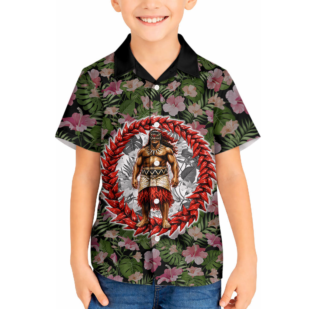 Samoa Aiga Polynesian Hawaiian Shirt Tropical Floral Hibiscus Pattern Island Heritage