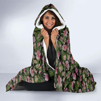 Samoa Aiga Polynesian Hooded Blanket Tropical Floral Hibiscus Pattern Island Heritage