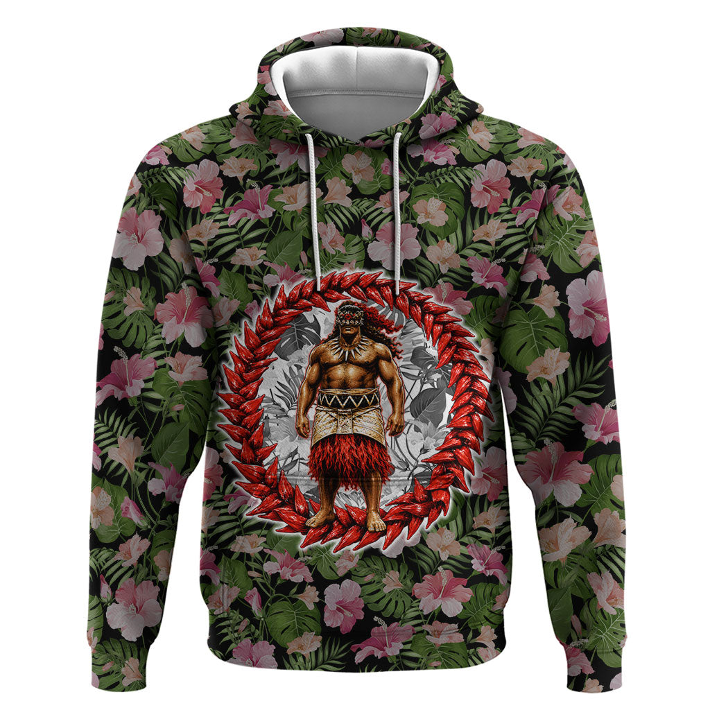 Samoa Aiga Polynesian Hoodie Tropical Floral Hibiscus Pattern Island Heritage