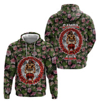 Samoa Aiga Polynesian Hoodie Tropical Floral Hibiscus Pattern Island Heritage