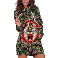 Samoa Aiga Polynesian Hoodie Dress Tropical Floral Hibiscus Pattern Island Heritage