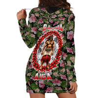 Samoa Aiga Polynesian Hoodie Dress Tropical Floral Hibiscus Pattern Island Heritage