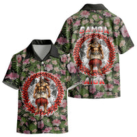 Samoa Aiga Polynesian Kid Hawaiian Shirt Tropical Floral Hibiscus Pattern Island Heritage