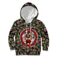 Samoa Aiga Polynesian Kid Hoodie Tropical Floral Hibiscus Pattern Island Heritage