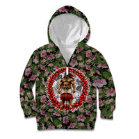 Samoa Aiga Polynesian Kid Hoodie Tropical Floral Hibiscus Pattern Island Heritage