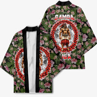Samoa Aiga Polynesian Kimono Tropical Floral Hibiscus Pattern Island Heritage