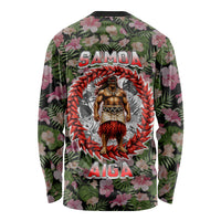 Samoa Aiga Polynesian Long Sleeve Shirt Tropical Floral Hibiscus Pattern Island Heritage