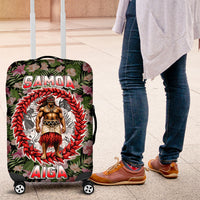 Samoa Aiga Polynesian Luggage Cover Tropical Floral Hibiscus Pattern Island Heritage