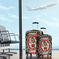Samoa Aiga Polynesian Luggage Cover Tropical Floral Hibiscus Pattern Island Heritage