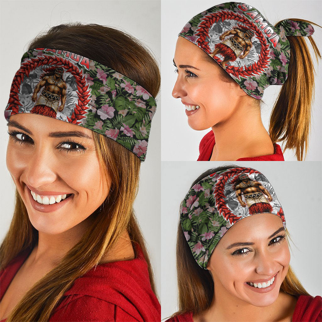 Samoa Aiga Polynesian Neck Gaiter Tropical Floral Hibiscus Pattern Island Heritage