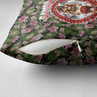Samoa Aiga Polynesian Pillow Cover Tropical Floral Hibiscus Pattern Island Heritage