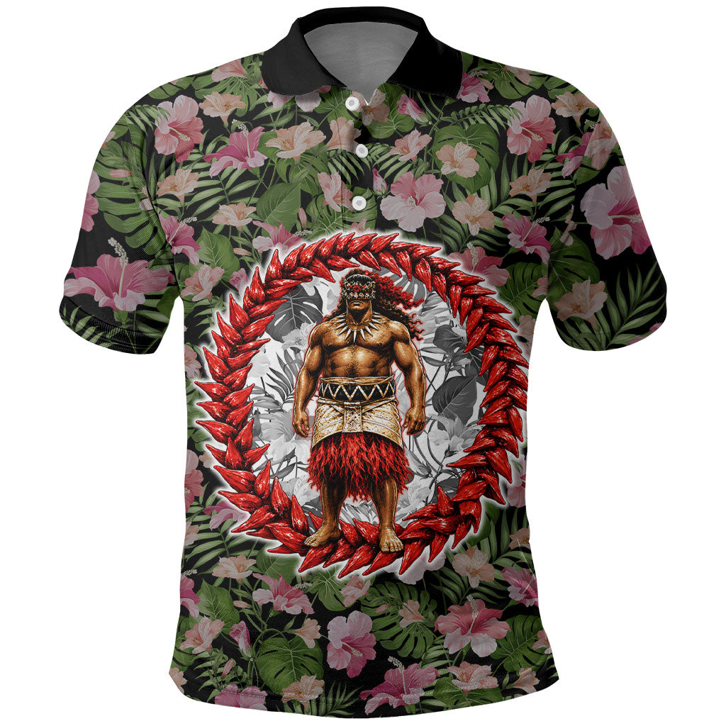 Samoa Aiga Polynesian Polo Shirt Tropical Floral Hibiscus Pattern Island Heritage