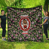 Samoa Aiga Polynesian Quilt Tropical Floral Hibiscus Pattern Island Heritage
