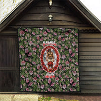 Samoa Aiga Polynesian Quilt Tropical Floral Hibiscus Pattern Island Heritage