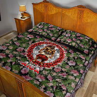 Samoa Aiga Polynesian Quilt Bed Set Tropical Floral Hibiscus Pattern Island Heritage