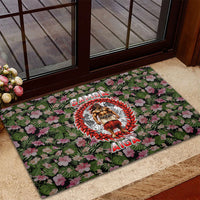 Samoa Aiga Polynesian Rubber Doormat Tropical Floral Hibiscus Pattern Island Heritage