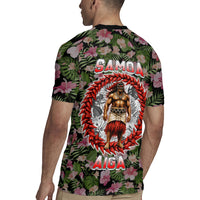 Samoa Aiga Polynesian Rugby Jersey Tropical Floral Hibiscus Pattern Island Heritage