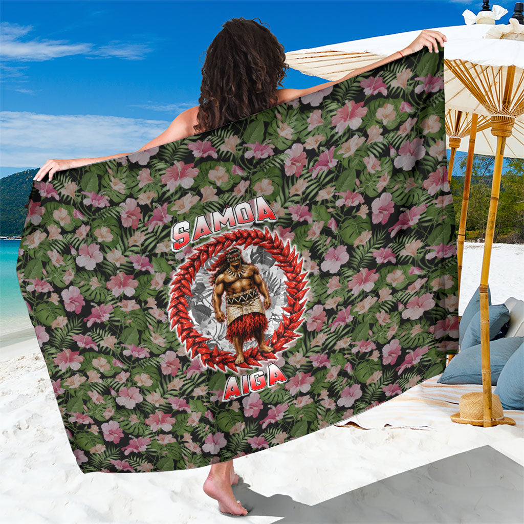 Samoa Aiga Polynesian Sarong Tropical Floral Hibiscus Pattern Island Heritage