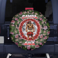 Samoa Aiga Polynesian Spare Tire Cover Tropical Floral Hibiscus Pattern Island Heritage