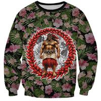 Samoa Aiga Polynesian Sweatshirt Tropical Floral Hibiscus Pattern Island Heritage